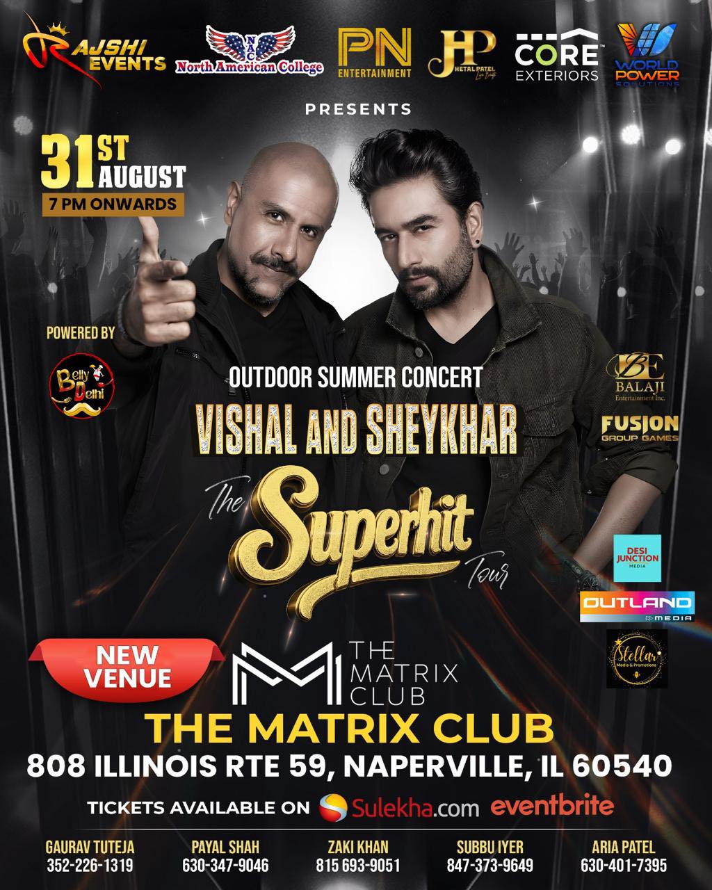 Vishal & Sheykhar LIVE in Chicago at the Matrix Club Naperville